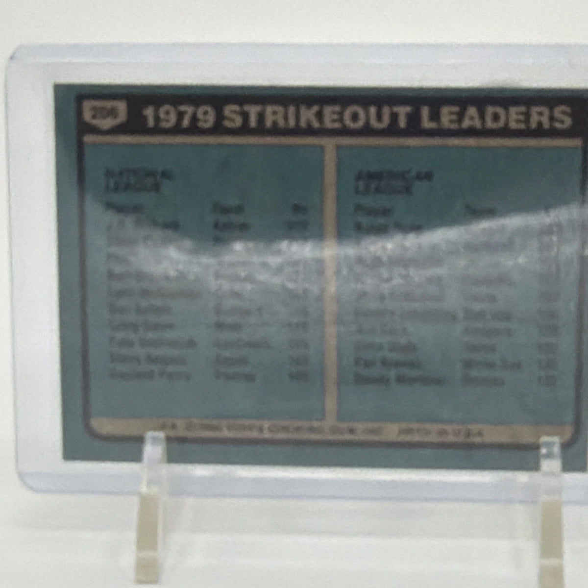 1980 Topps - League Leaders Nolan Ryan, J.R. Richard #206 Strikeouts