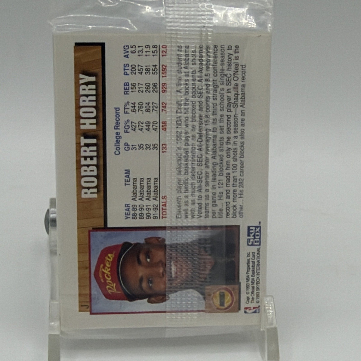NBA Hoops 1992-93 NBA Draft #1 Shaquille O'Neal RC redemption lottery pack