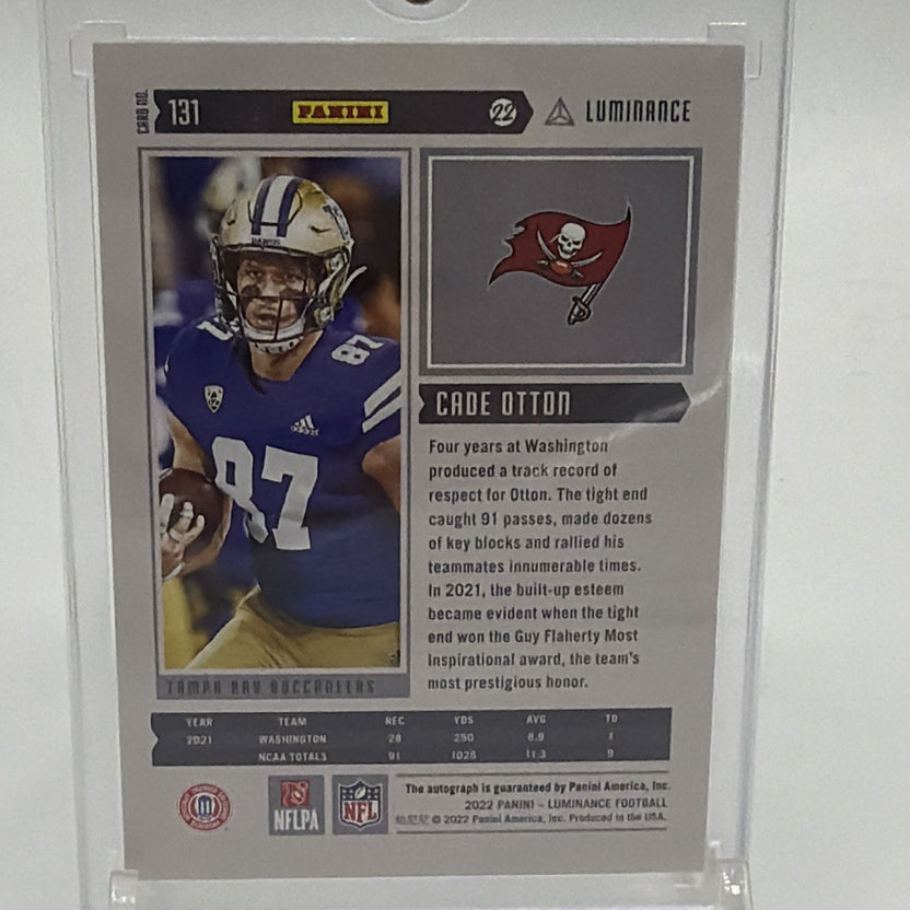 2022 Panini Luminance - Rookie Cade Otton #131 Autographs /349 (AU, RC)