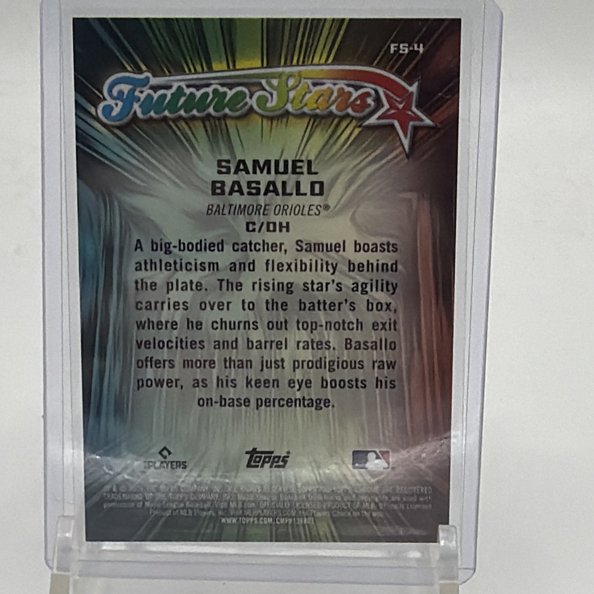 Topps Chrome 2026 Future Stars Samuel Basallo #FS-4 (RC) Orioles 23/25