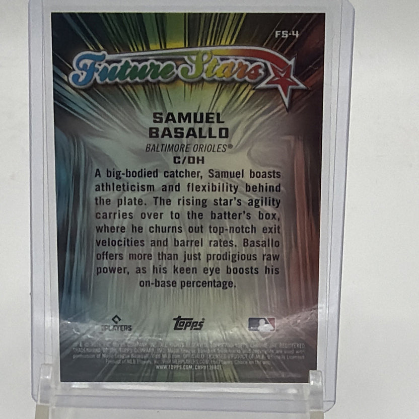 Topps Chrome 2026 Future Stars Samuel Basallo #FS-4 (RC) Orioles 23/25