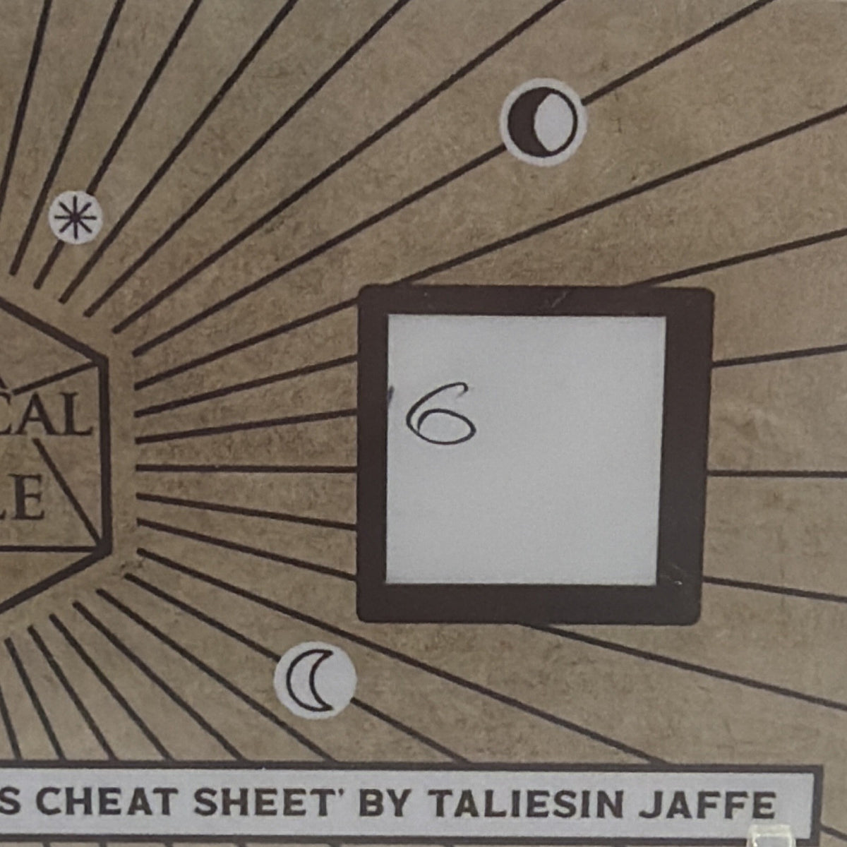 2025 Critical Role 10th Anniversary Percy's Guns Cheat Sheet Taliesin Jaffe