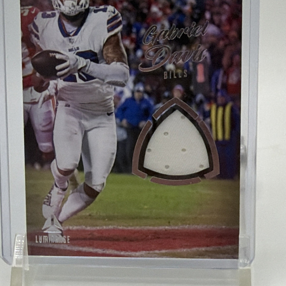 Panini 2022 Luminance Memento Swatches Gabriel Davis Buffalo Bills MSW-GDA
