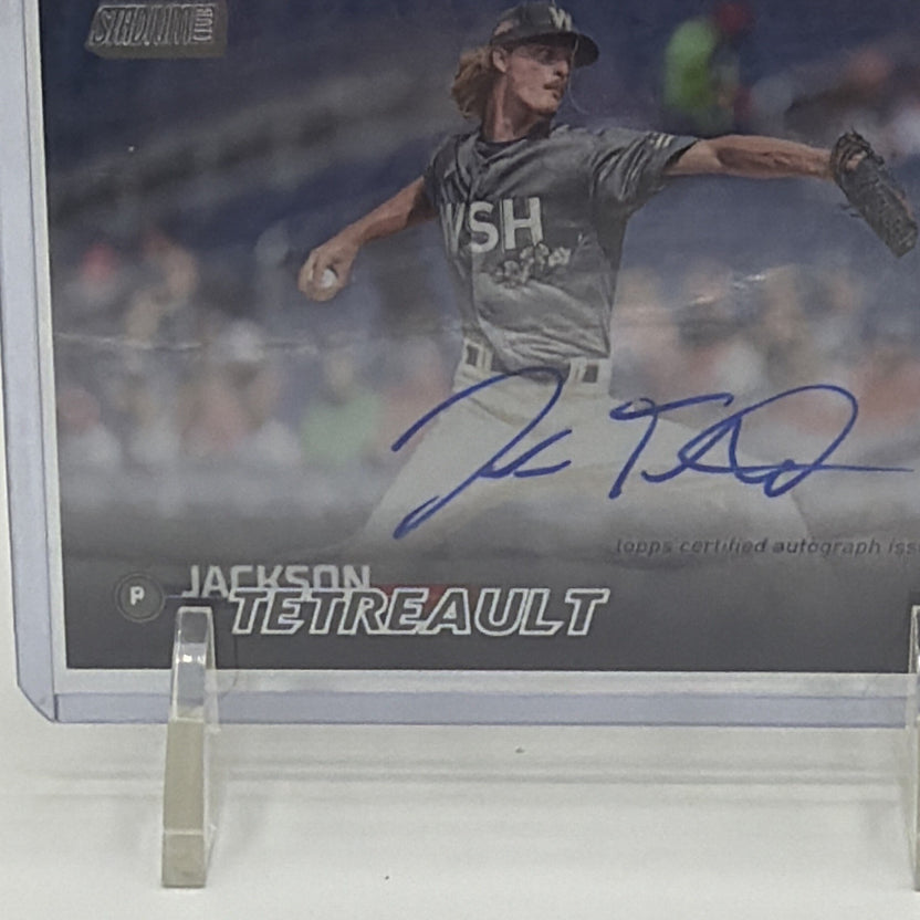 Topps 2023 Stadium Club Jackson Tetreault Auto RC #SCBA-JT Nationals