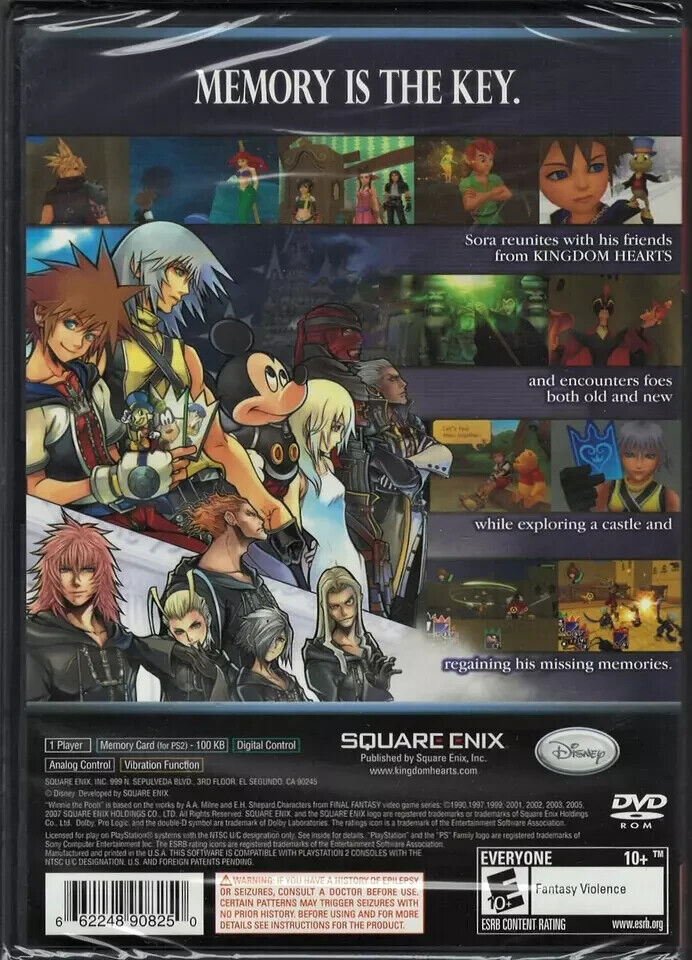 Kingdom Hearts Re: Chain of Memories, Disney (Sony PlayStation 2, 2008)