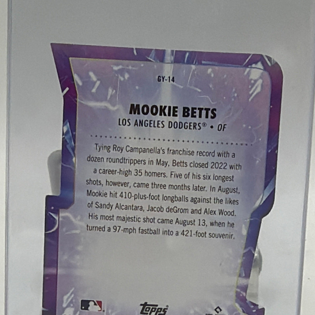 Topps 2023 Stadium Club Goin' Yard! Red Mookie Betts Dodgers #GY-14