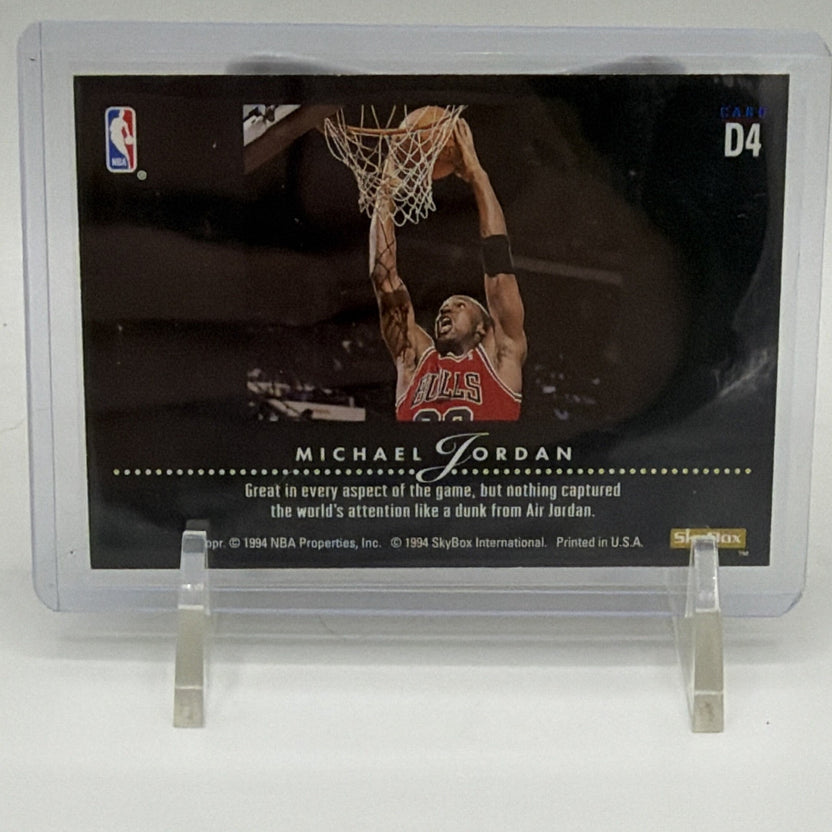 SkyBox 1993-94 SkyBox Premium Dynamic Dunks Michael Jordan #D4 Bulls Insert