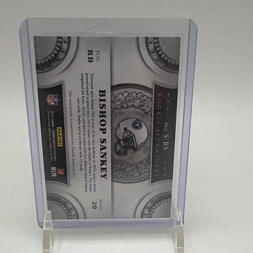 2014 Panini Crown Royale Rookie Signatures Bishop Sankey #S-bs 228/299 (AU, RC)