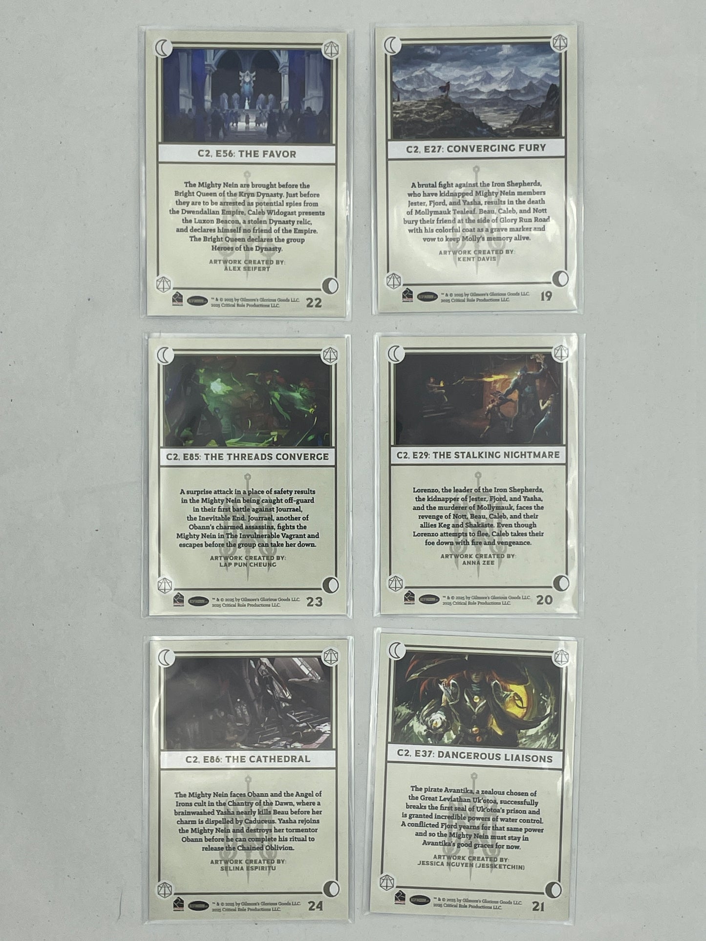 Critical Role 10th Anniversary Trading Cards, Full Base-Card Set