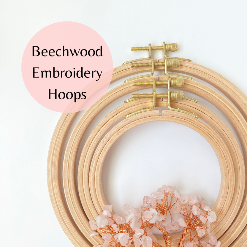 6 inch embroidery hoop, beechwood cross stitch hoop, wooden embroidery frame, classic stitch hoop, 6" hoop for needlepoint, brass screw embroidery hoop, polished beechwood hoop, hoop for cross-stitch and display, premium embroidery tools, embroidery hoop frame