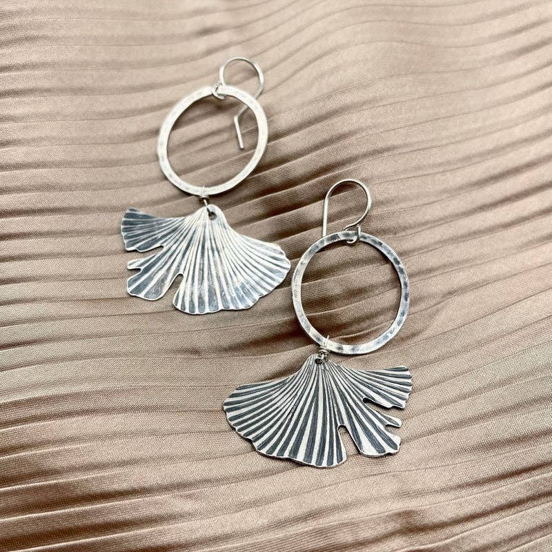 Handmade Ginkgo Earrings | Fluff Hardware