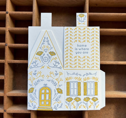 Home is where you are 3D house card