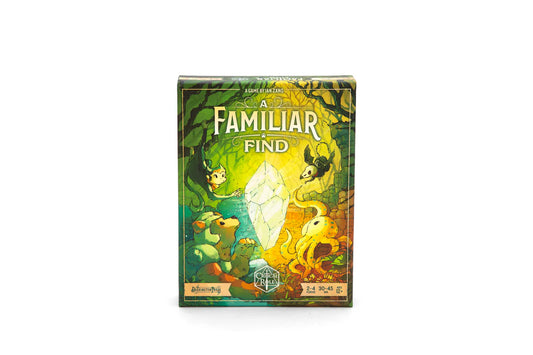A Familiar Find fast-paced strategy card game set in Exandria featuring adorable familiars from Critical Role campaigns and magical ingredient collecting gameplay.  Beutiful, charming, adorable art.