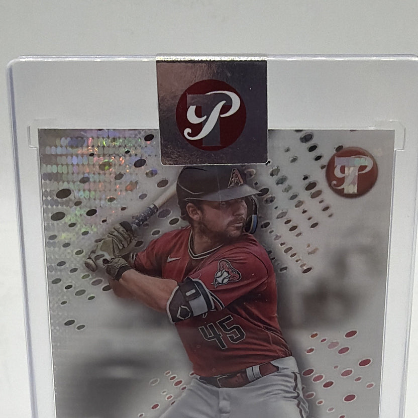 Close-up of Buddy Kennedy 2023 Topps Pristine #143 Refractor rookie card