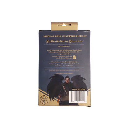 Critical Role Champion Dice Set: Vax'ildan