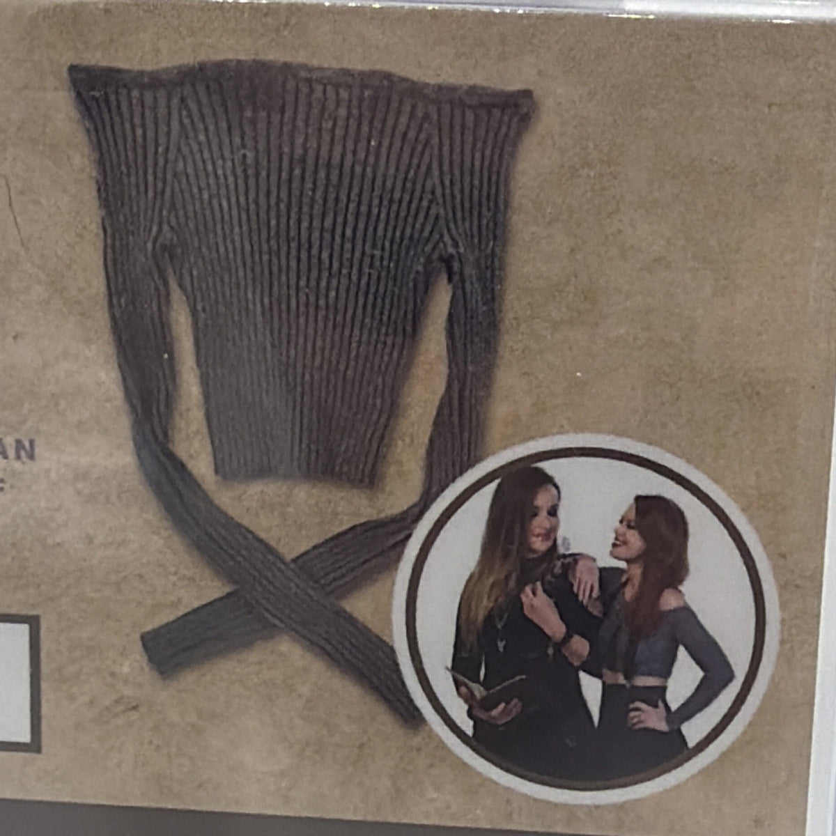 Back detail showing the Critical Role cast photograph on the Marisha Ray relic card