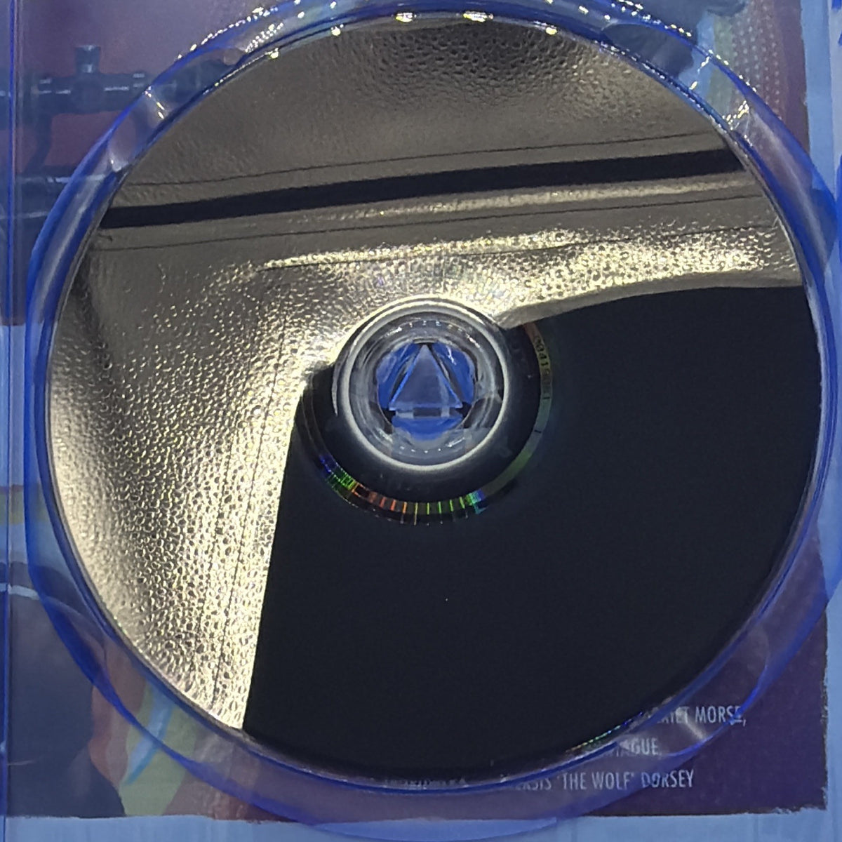 Back surface of the Deathloop PlayStation 5 game disc