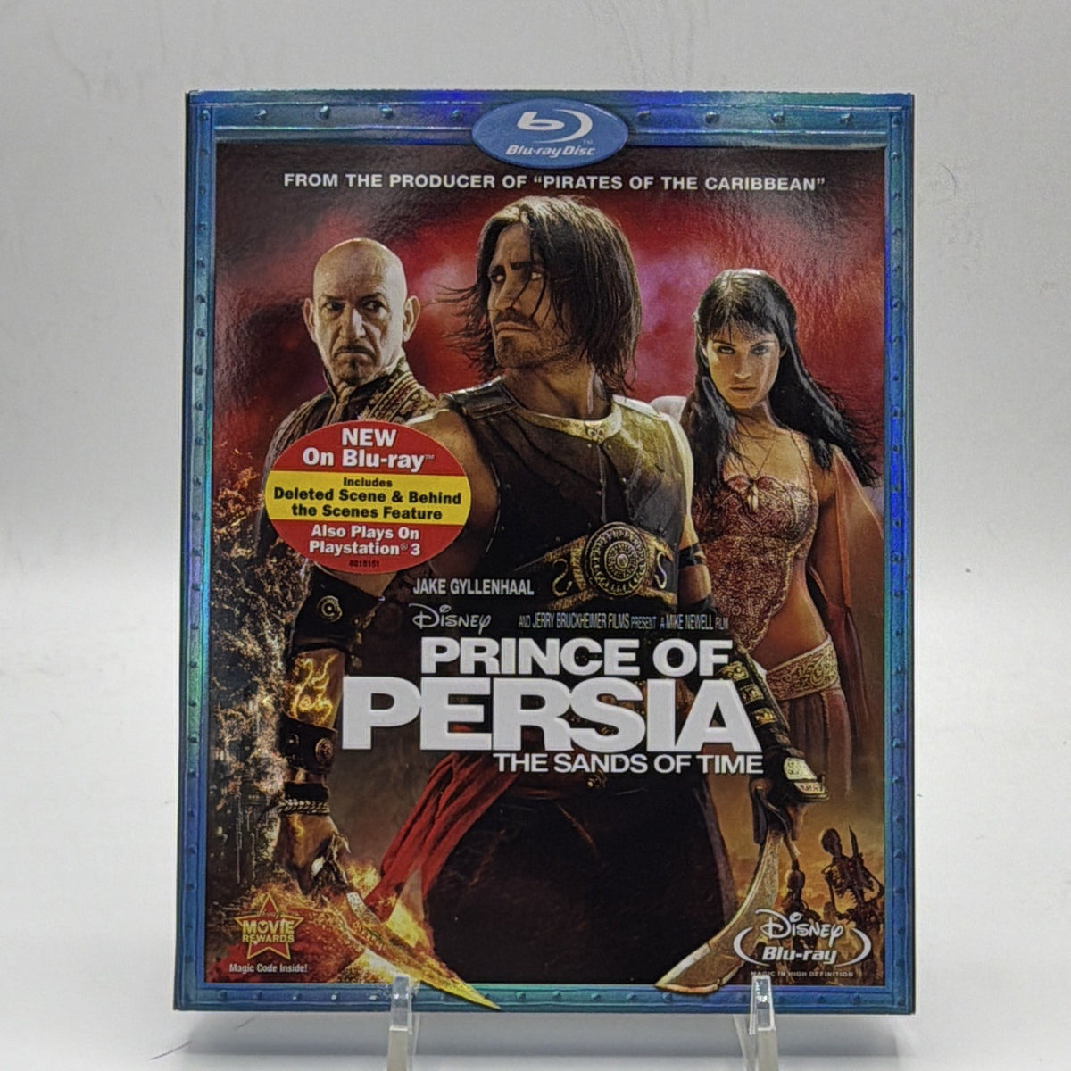 Front of pre-owned Disney Prince of Persia: The Sands of Time Blu-ray with slipcover