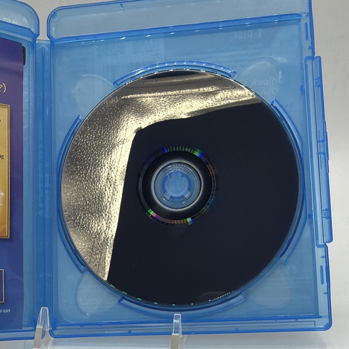 Reflective read side of the Prince of Persia: The Sands of Time Blu-ray disc