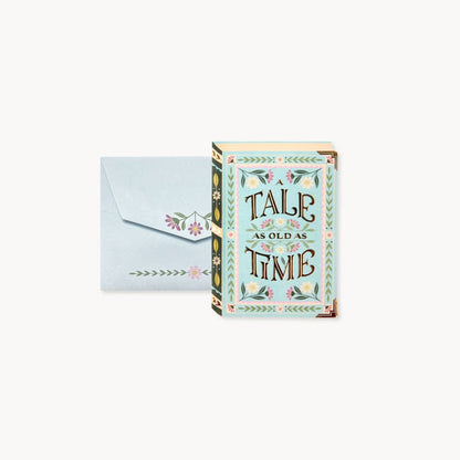 fairy tale pop-up card, storybook greeting card, castle pop-up, romantic card, keepsake card, 3D greeting card, gold foil stationery, floral envelope, artisan greeting card, handmade pop-up, Rogue and Rye stationery, Portland gift shop, collectible greeting cards, love card, fairytale stationery, paper-engineered card