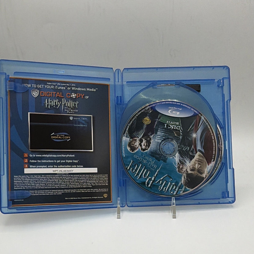 Open Harry Potter and the Half-Blood Prince case showing an included disc and Digital Copy insert