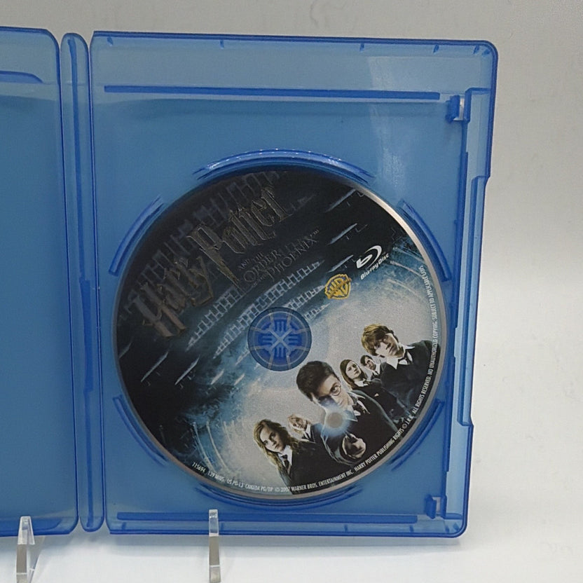 Open Harry Potter and the Order of the Phoenix case showing the included Blu-ray disc