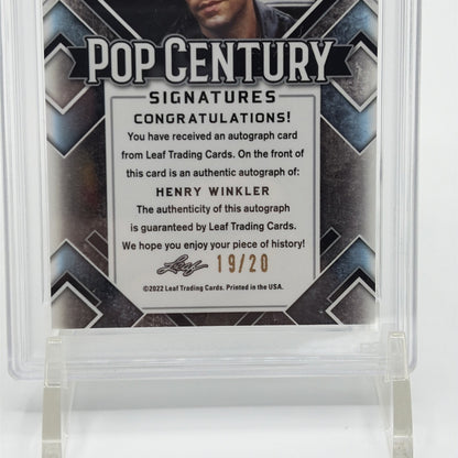 Close-up of the back of the card highlighting the limited edition serial number 19 of 20.