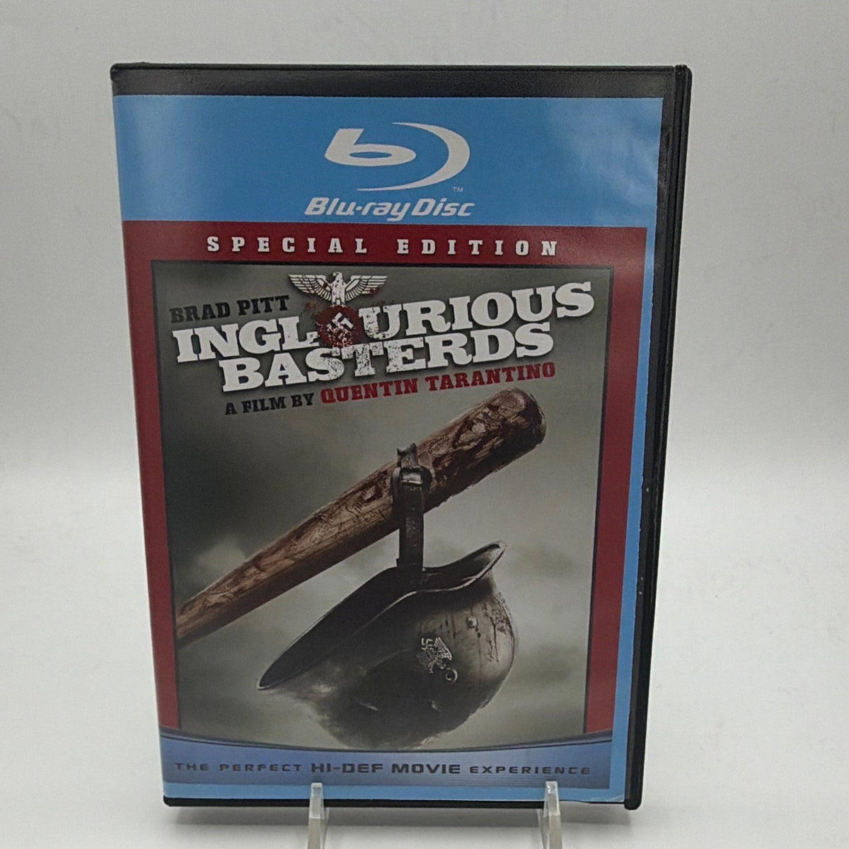 Front of Inglourious Basterds Blu-ray Special Edition case featuring Brad Pitt