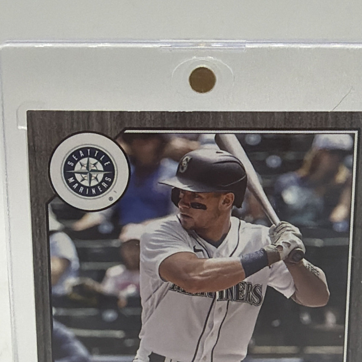 Front detail of Jarred Kelenic 1987 Topps Baseball Autograph blue #87BA-JK