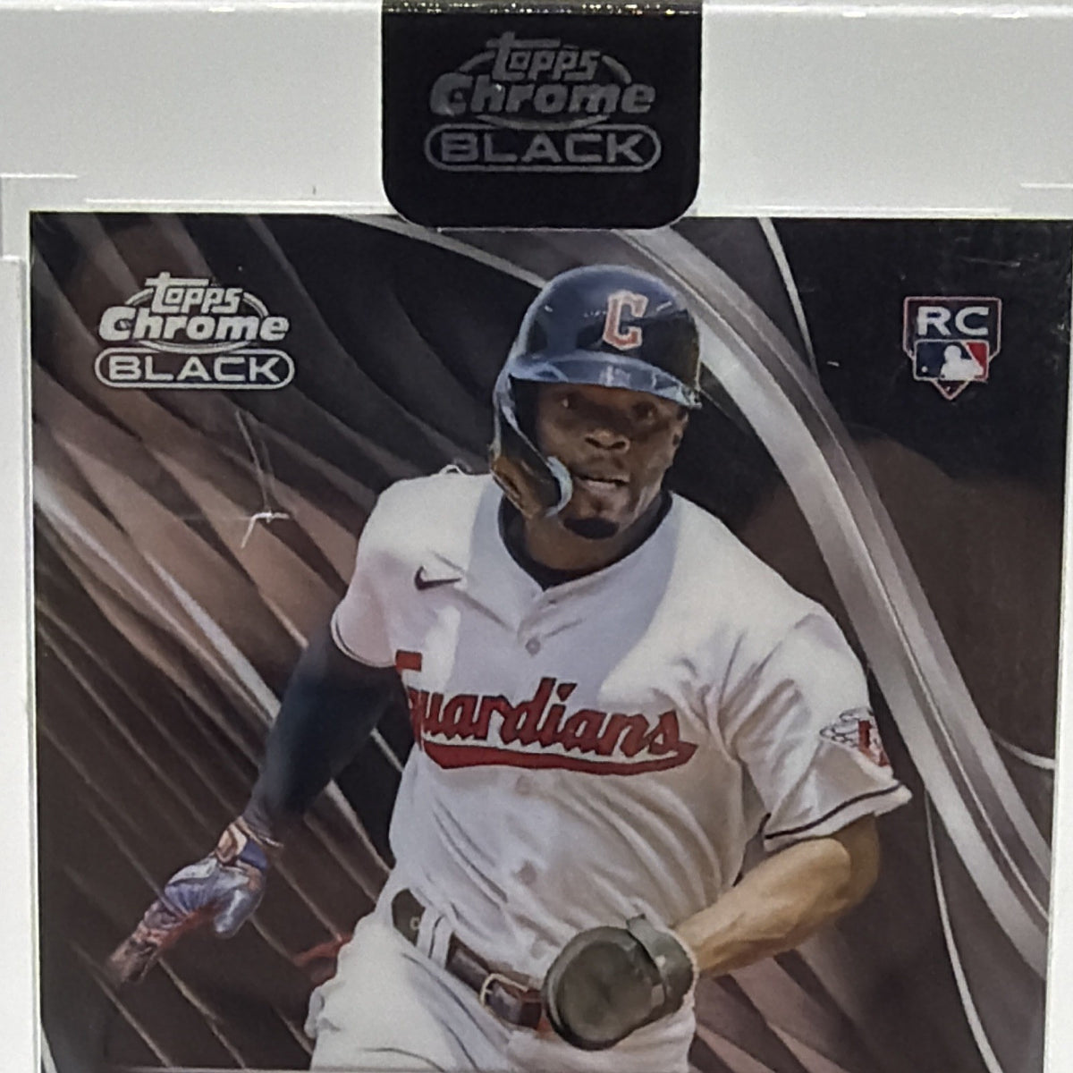 Front detail of José Tena Chrome Black rookie autograph #CBA-JTE