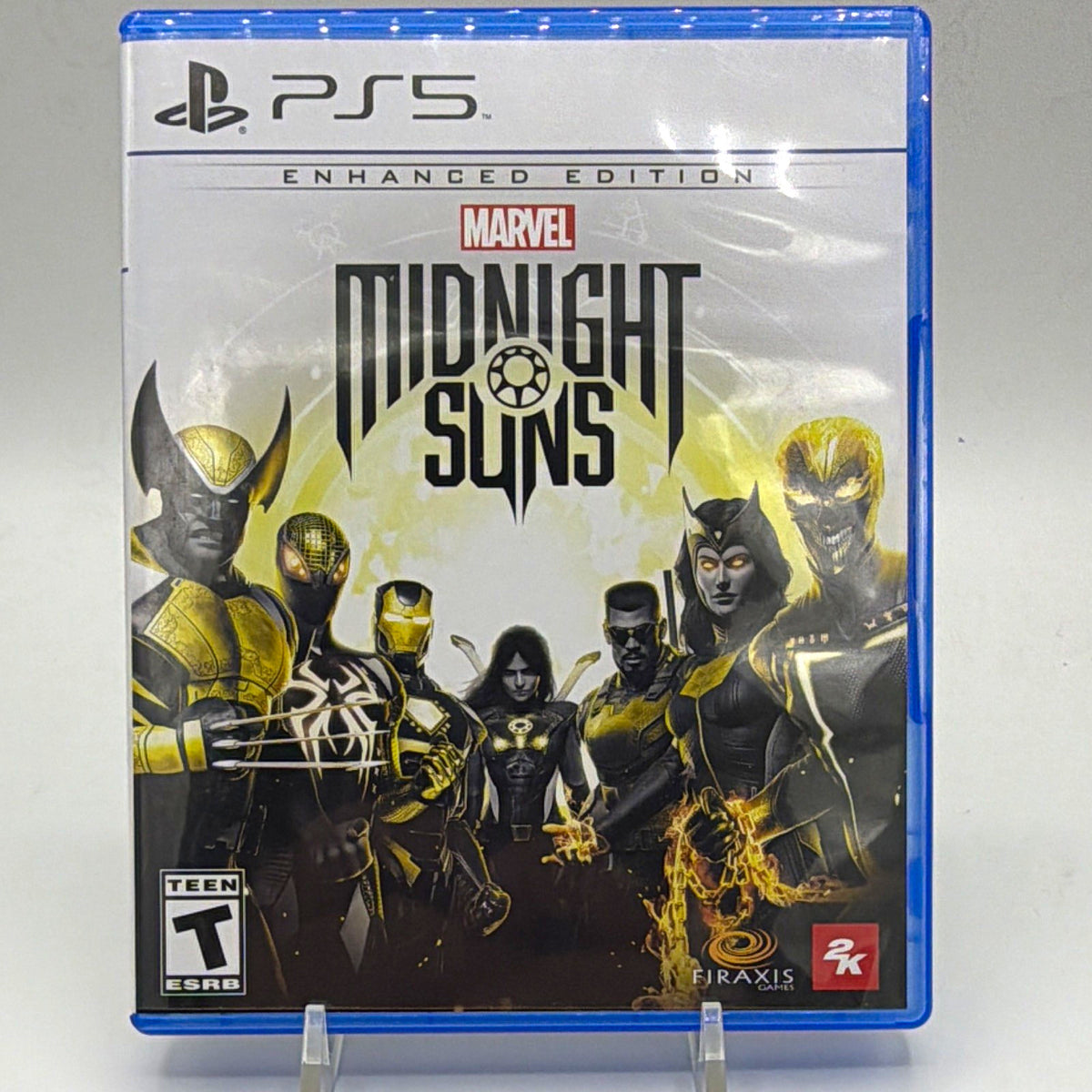 Front of Marvel's Midnight Suns Enhanced Edition game case for PlayStation 5