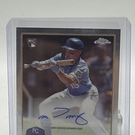 Front detail of Michael Massey 2023 Topps Chrome Update rookie autograph #AC-MM