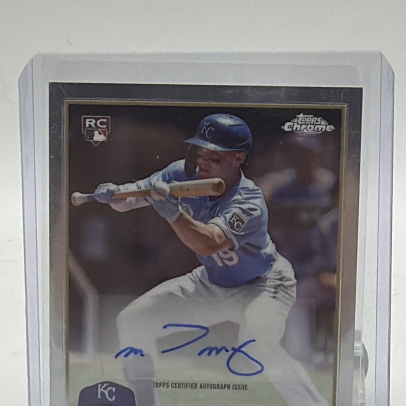 Front detail of Michael Massey 2023 Topps Chrome Update rookie autograph #AC-MM