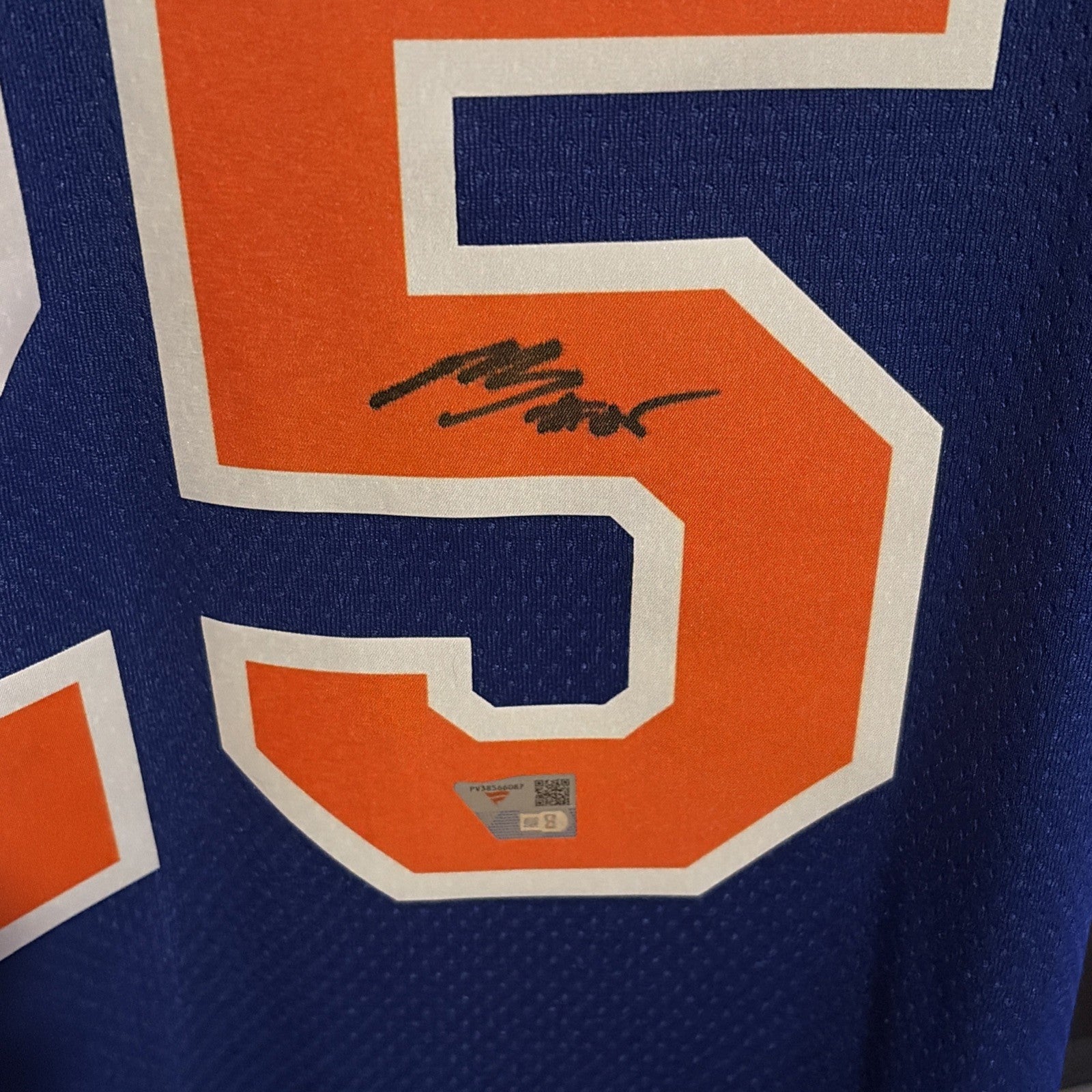 New York Knicks Autographed Jersey Mikal Bridges Fanatics Authentic
