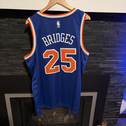 New York Knicks Autographed Jersey Mikal Bridges Fanatics Authentic
