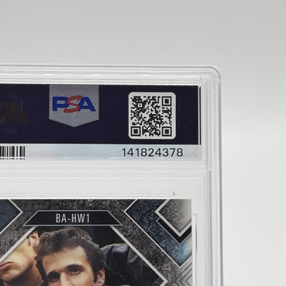 Close-up of the PSA certification number and QR code for the authenticated Henry Winkler 2022 Leaf Metal Pop Century autograph.