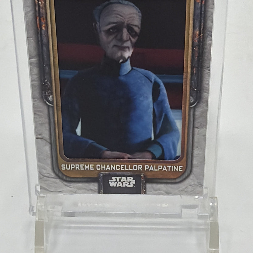 Detail of the manufactured commemorative insert on Supreme Chancellor Palpatine Bounty Patch #PB-SCP