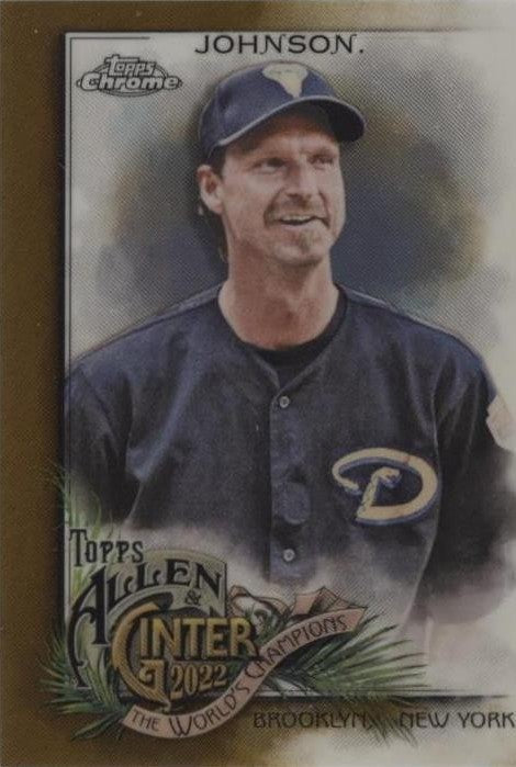 Topps 2022 Allen & Ginter Chrome Randy Johnson #78 Gold 30/50 nice condition