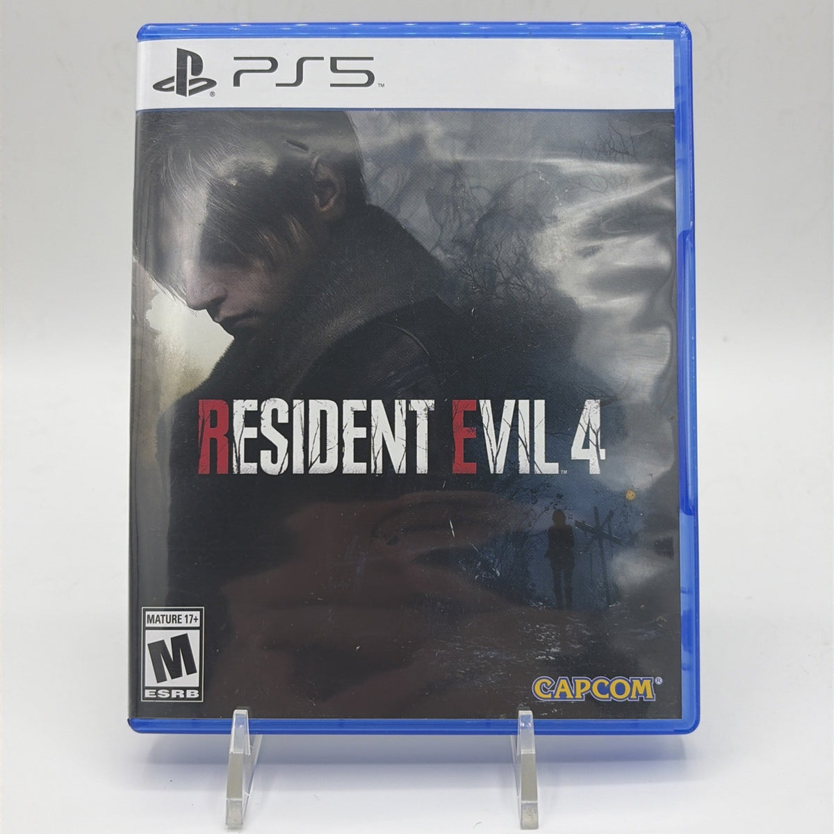 Front of Resident Evil 4 game case for Sony PlayStation 5