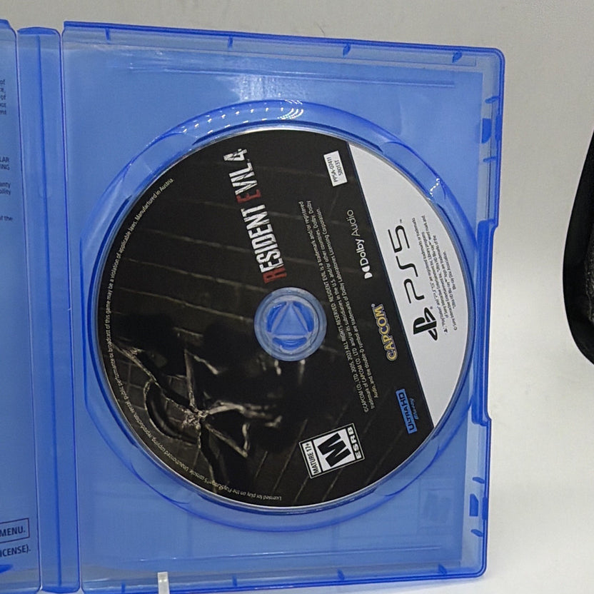 Label side of the Resident Evil 4 PlayStation 5 game disc