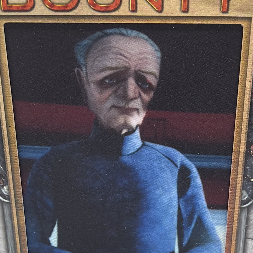 Close-up of Supreme Chancellor Palpatine on the 2021 Topps Star Wars Bounty Hunters card