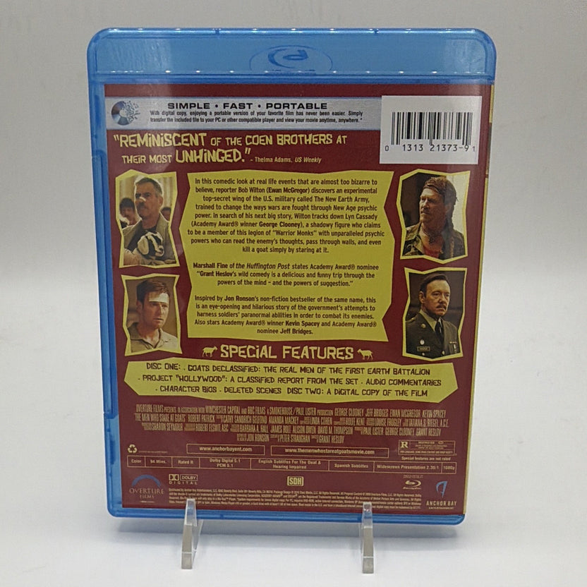 Back of The Men Who Stare at Goats Blu-ray and DVD Special Edition case