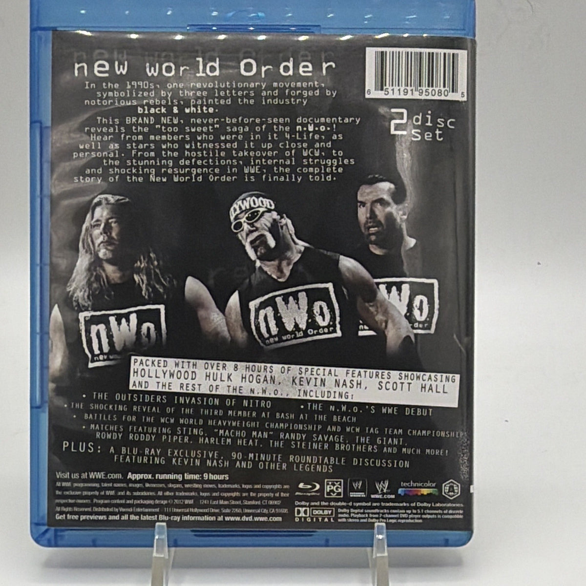 Back of WWE nWo: The Revolution Blu-ray case featuring the New World Order