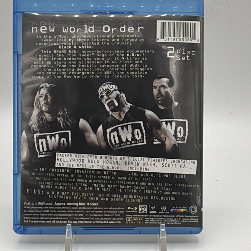 Back of WWE nWo: The Revolution Blu-ray case featuring the New World Order