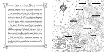 Düngeonmeister Goblin Quest Coloring Book by Jef Aldrich