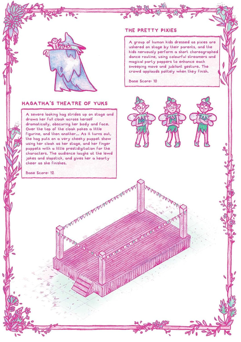 one-shot RPGs, Adventures with Friends book, Rose Whittaker RPG, quick setup roleplaying games, RPGs for beginners, single session RPG adventures, Fey Fayre game, Gaterfolk mystery, cozy TTRPGs, indie tabletop roleplaying games