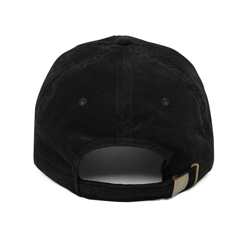 and pride hat, lgbtq corduroy cap, pride embroidered hat, queer and questioning cap, rogue and rye pride, inclusive pride apparel, outright international donation, and hat message, unstructured low profile cap, soft corduroy hat, queer pride gear, gender inclusive pride, thoughtful pride gift, adjustable pride cap, rogue and rye hat, embroidered message hat, live outside the binary, pride fashion statement, soft cotton pride hat