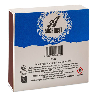 Scotty Dog Christmas matches, holiday matchbox gift, Archivist letterpress matchbox, oversized square matchbox, winter dog illustration, Christmas stocking stuffer under 20, luxury matches UK made, festive home decor accessories, candle-lighting matches, Rogue & Rye holiday gifts, artisan matchboxes, illustrated winter matchbox, collectible matchbox art, hostess gift ideas, cozy holiday home goods.