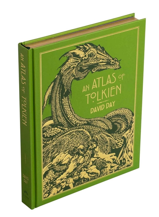 Atlas of Tolkien Deluxe Edition, David Day Tolkien atlas, Middle-earth map book, Tolkien world guide, Lord of the Rings illustrated atlas, Tolkien hardcover gift book, Middle-earth maps and creatures, fantasy map collector book, Tolkien reference book, deluxe Tolkien edition, gift for tolkien fans, collectors