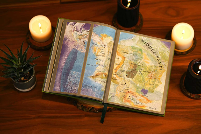 Atlas of Tolkien Deluxe Edition, David Day Tolkien atlas, Middle-earth map book, Tolkien world guide, Lord of the Rings illustrated atlas, Tolkien hardcover gift book, Middle-earth maps and creatures, fantasy map collector book, Tolkien reference book, deluxe Tolkien edition, gift for tolkien fans, collectors